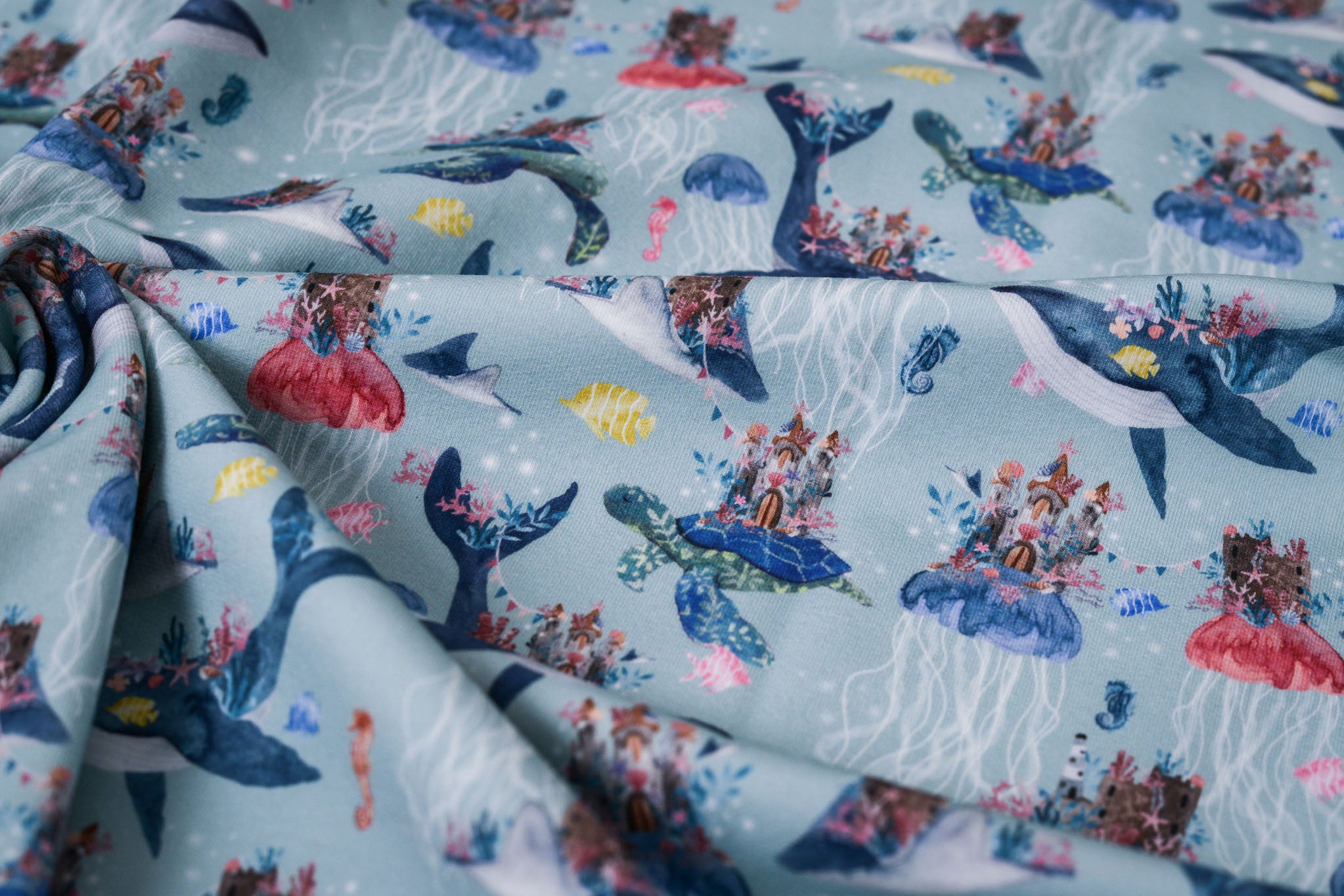 BIO French Terry "Under the sea" 0,5 m