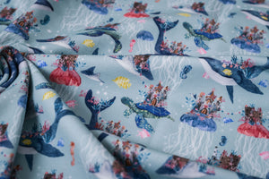 BIO French Terry "Under the sea" 0,5 m