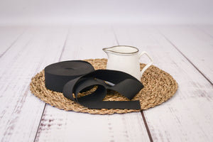 Gummiband 4 cm breit (schwarz)