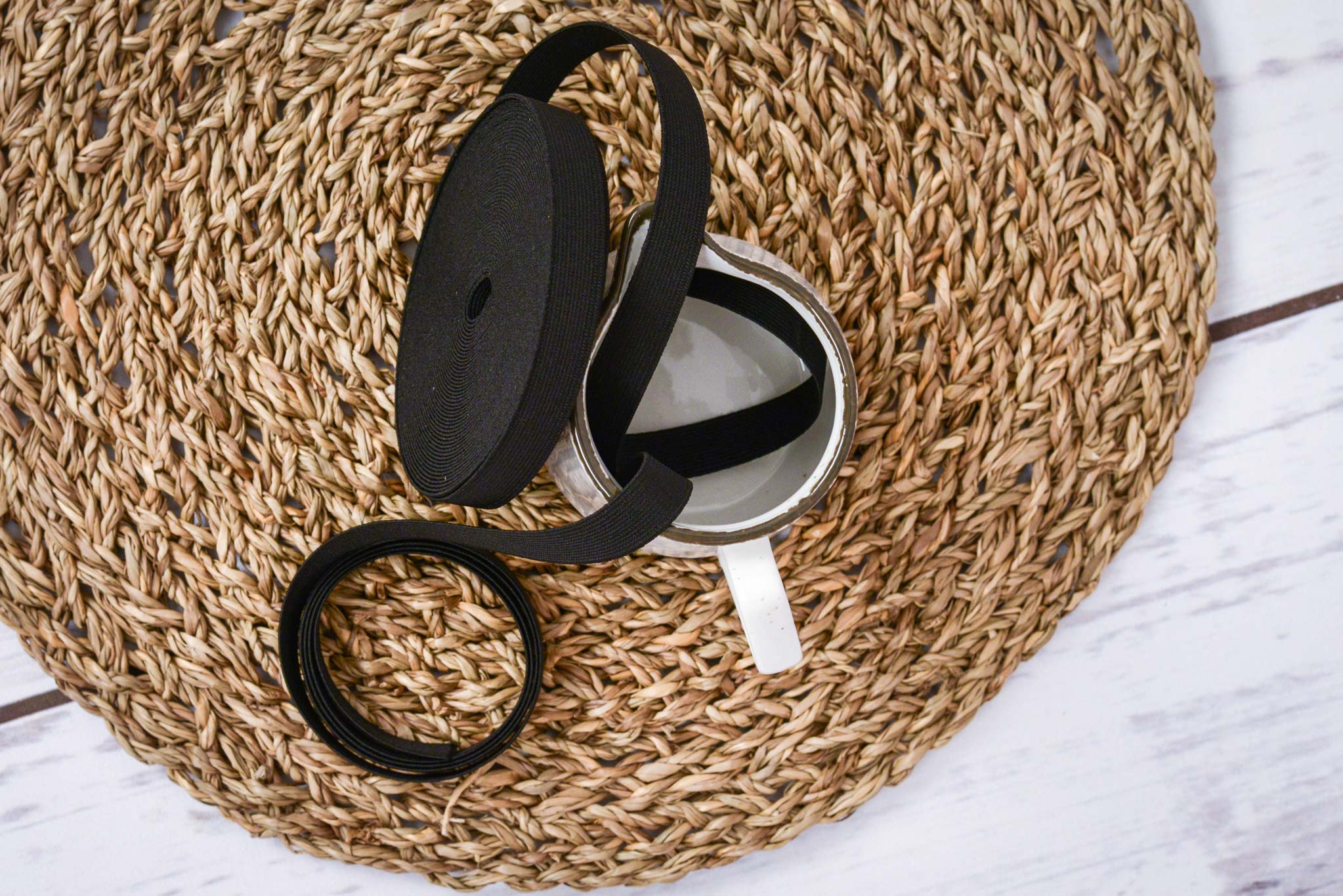 Gummiband 1,5 cm breit (schwarz)