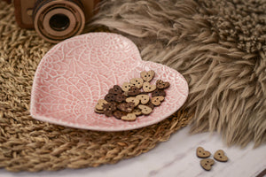 Kokosknöpfe Herz 1,5 cm (5 Stück)