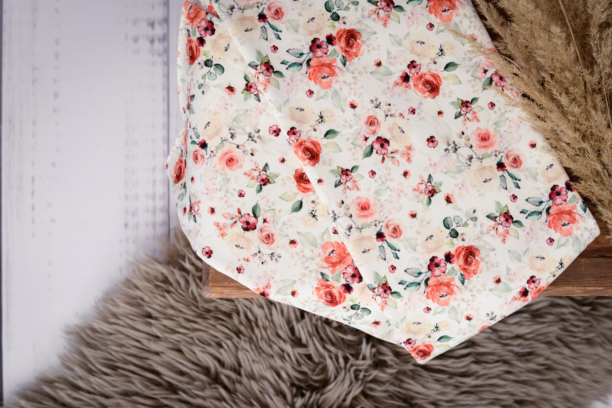 Jersey "Romantic Roses" 0,5 m ABVERKAUF