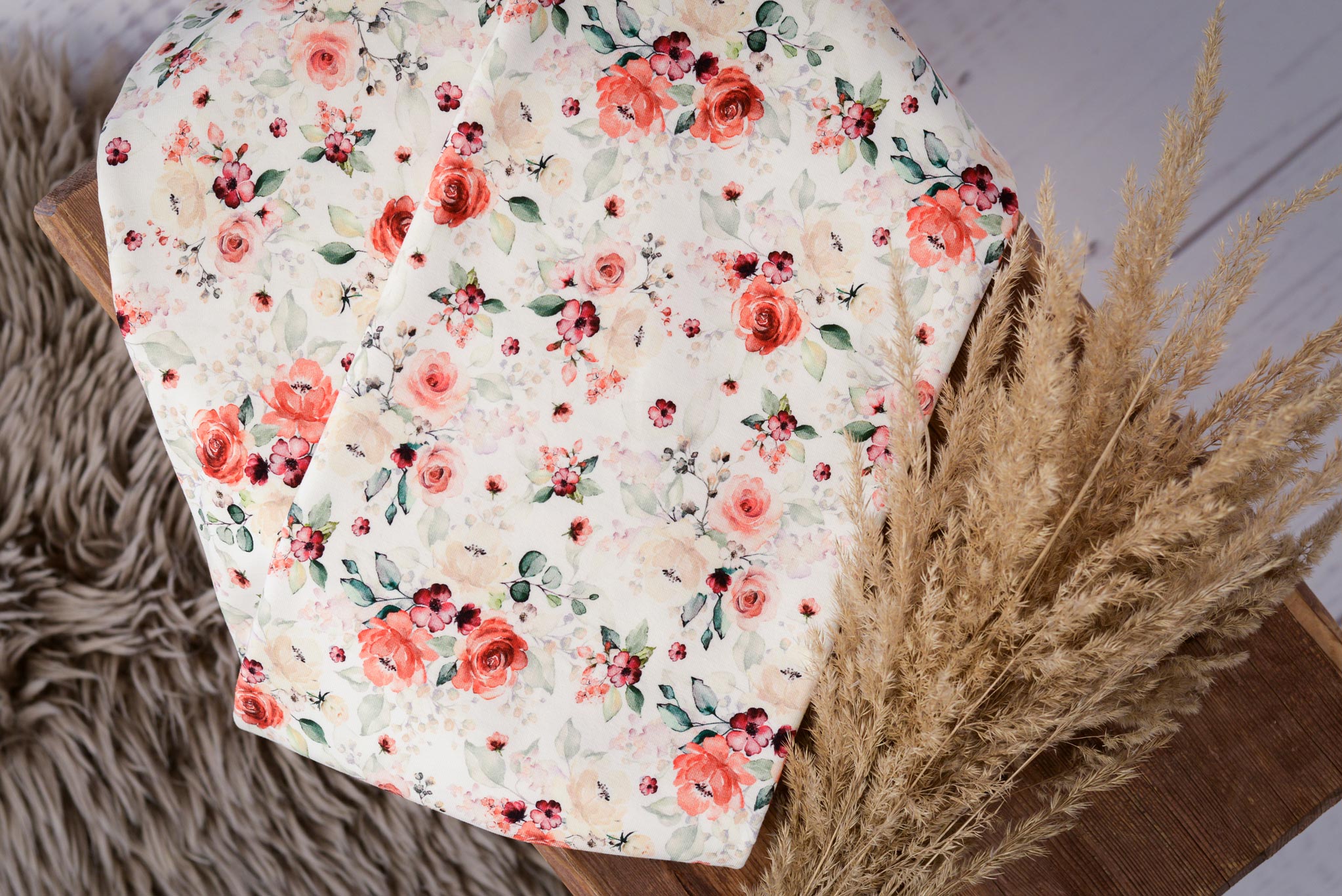 Jersey "Romantic Roses" 0,5 m ABVERKAUF