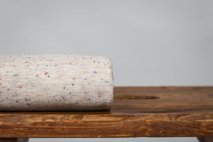 Noppy-Mélange French Terry Confetti weiß 0,1 m ABVERKAUF