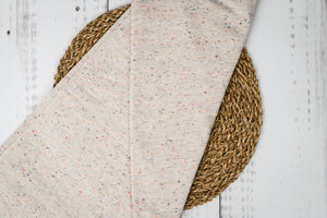 Noppy-Mélange French Terry Confetti weiß 0,1 m ABVERKAUF