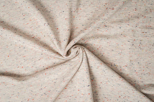 Noppy-Mélange French Terry Confetti weiß 0,1 m ABVERKAUF