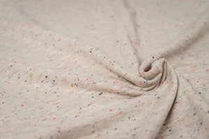 Noppy-Mélange French Terry Confetti weiß 0,1 m ABVERKAUF
