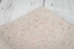 Noppy-Mélange French Terry Confetti weiß 0,1 m ABVERKAUF