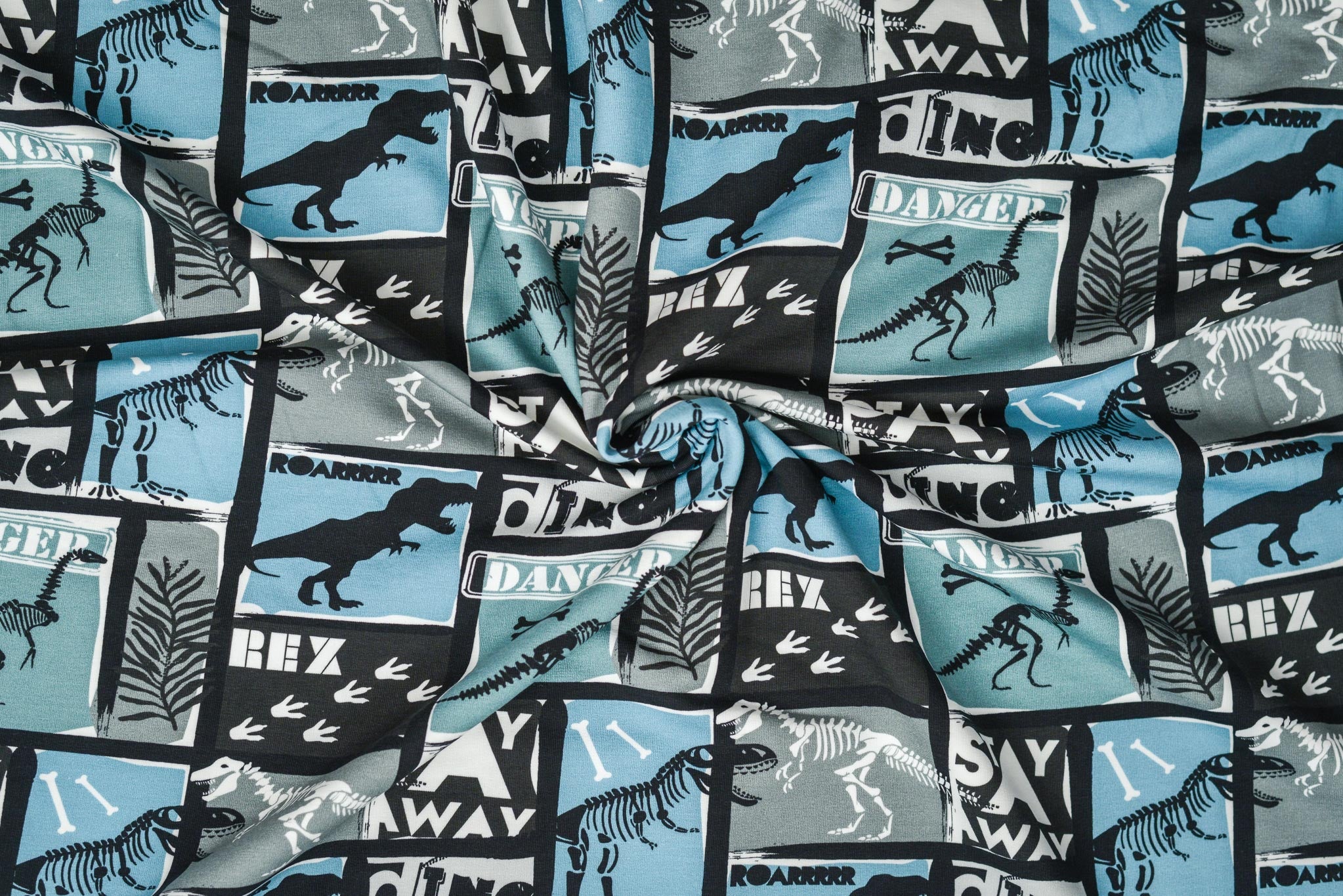 Sweat angeraut "Danger Dinos" 0,1 m ABVERKAUF