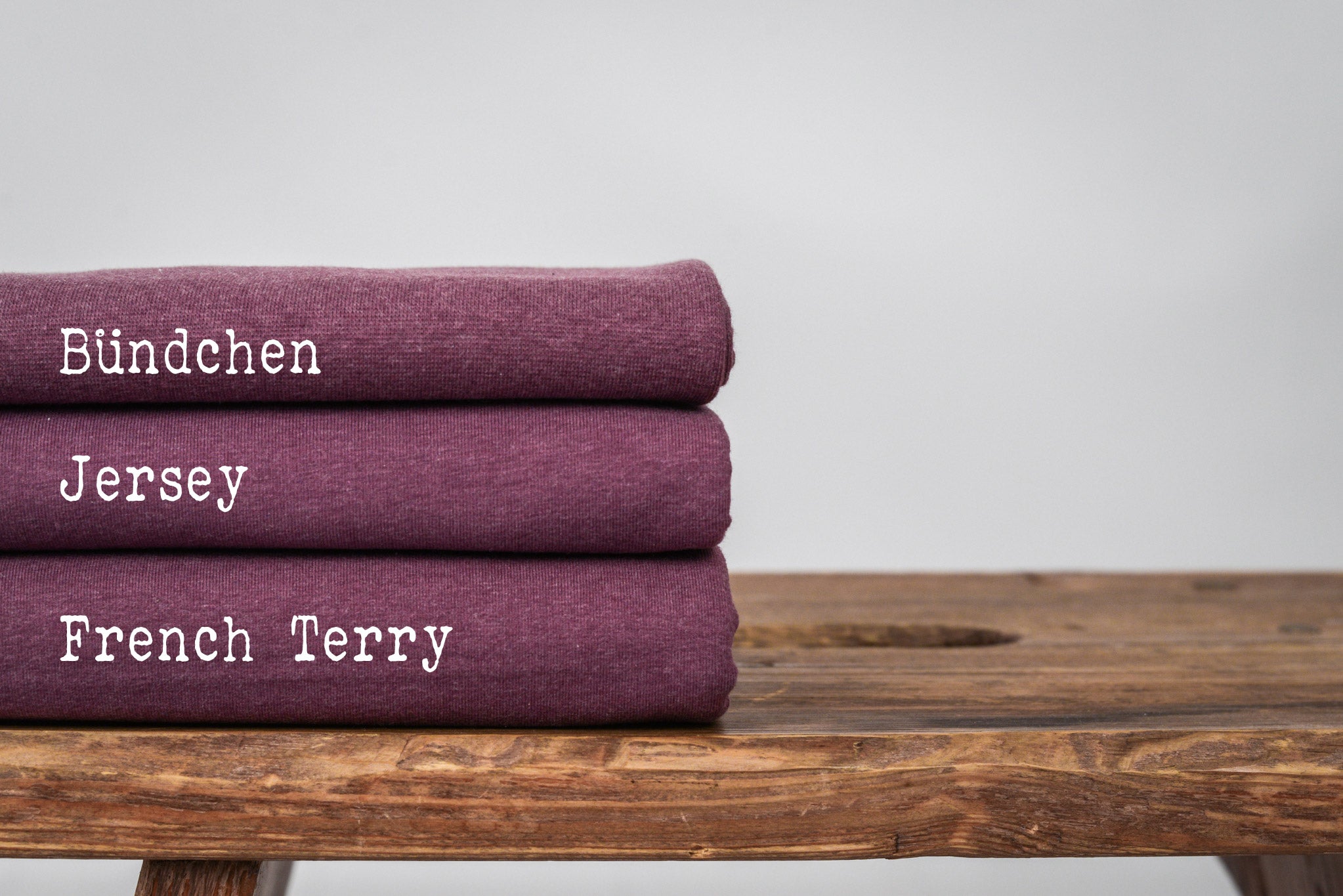 French Terry meliert Grape 0,1 m