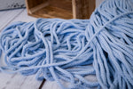 Lade das Bild in den Galerie-Viewer, Baumwollkordel rund 5mm baby blue
