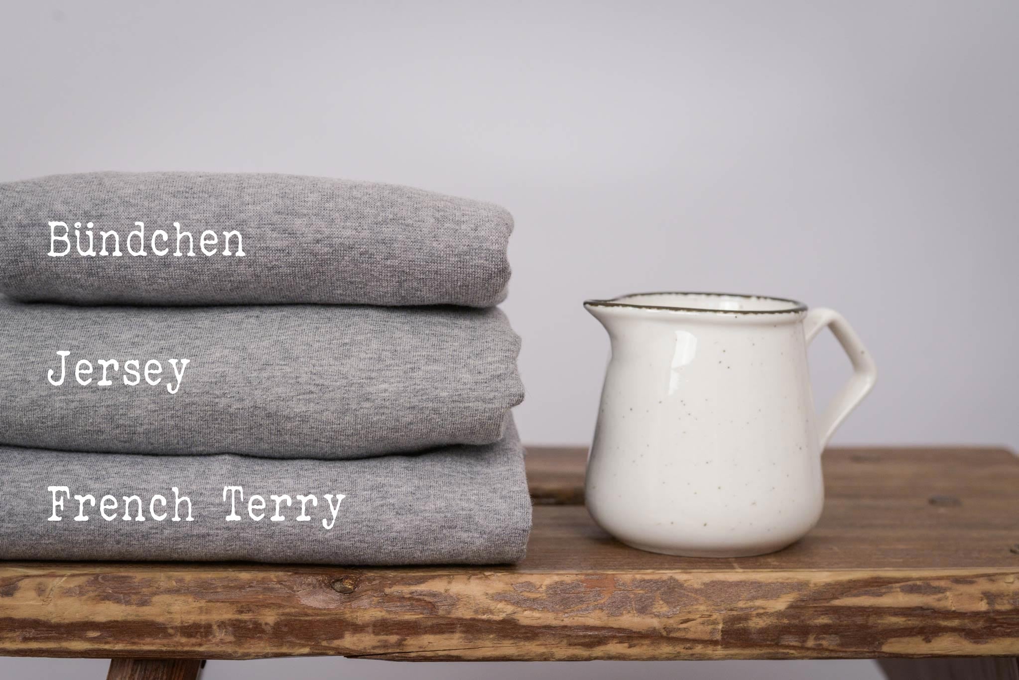 French Terry meliert Hellgrau 0,1 m