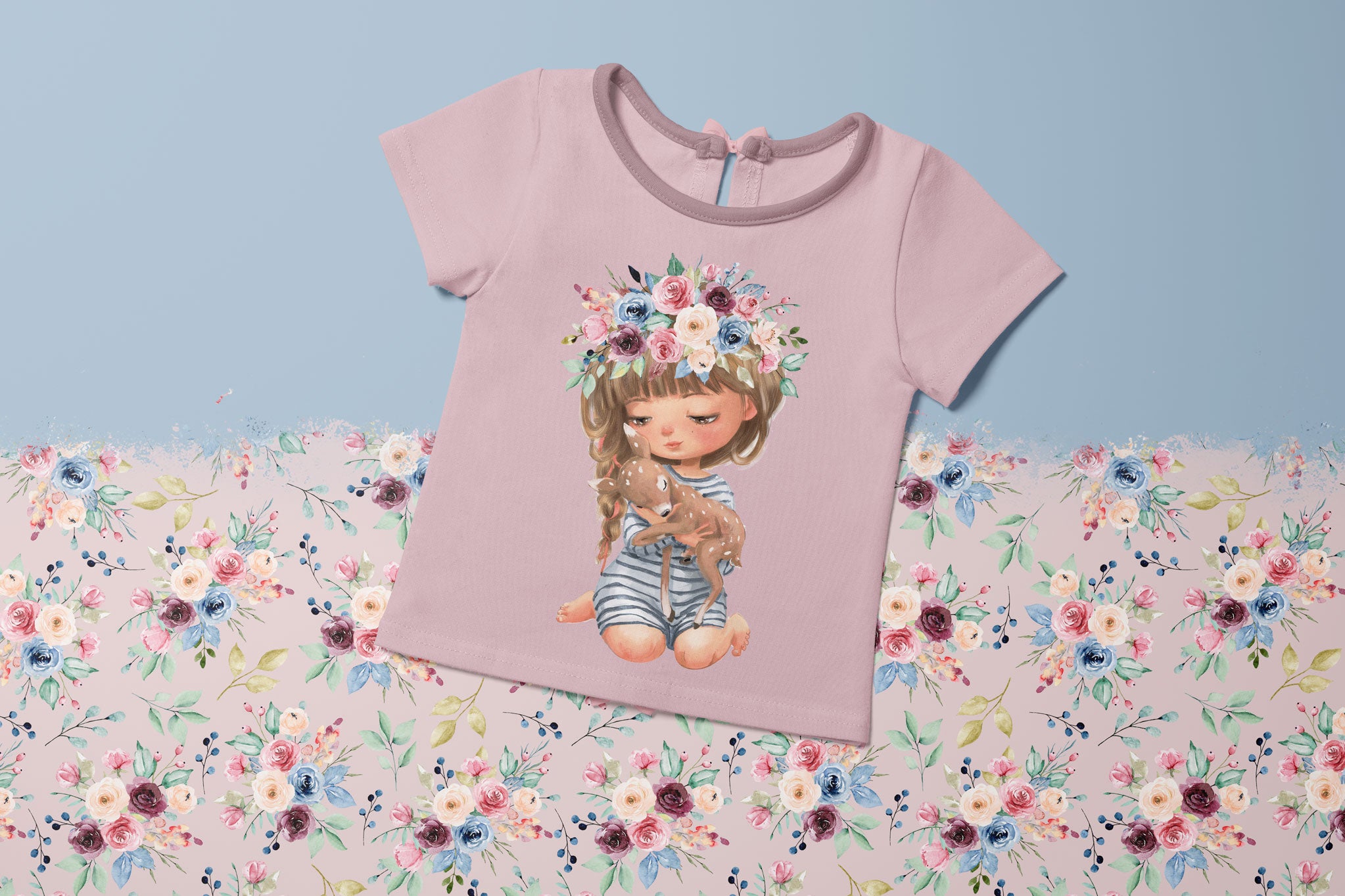 Bügelbild "Fawn Collection" Blossom