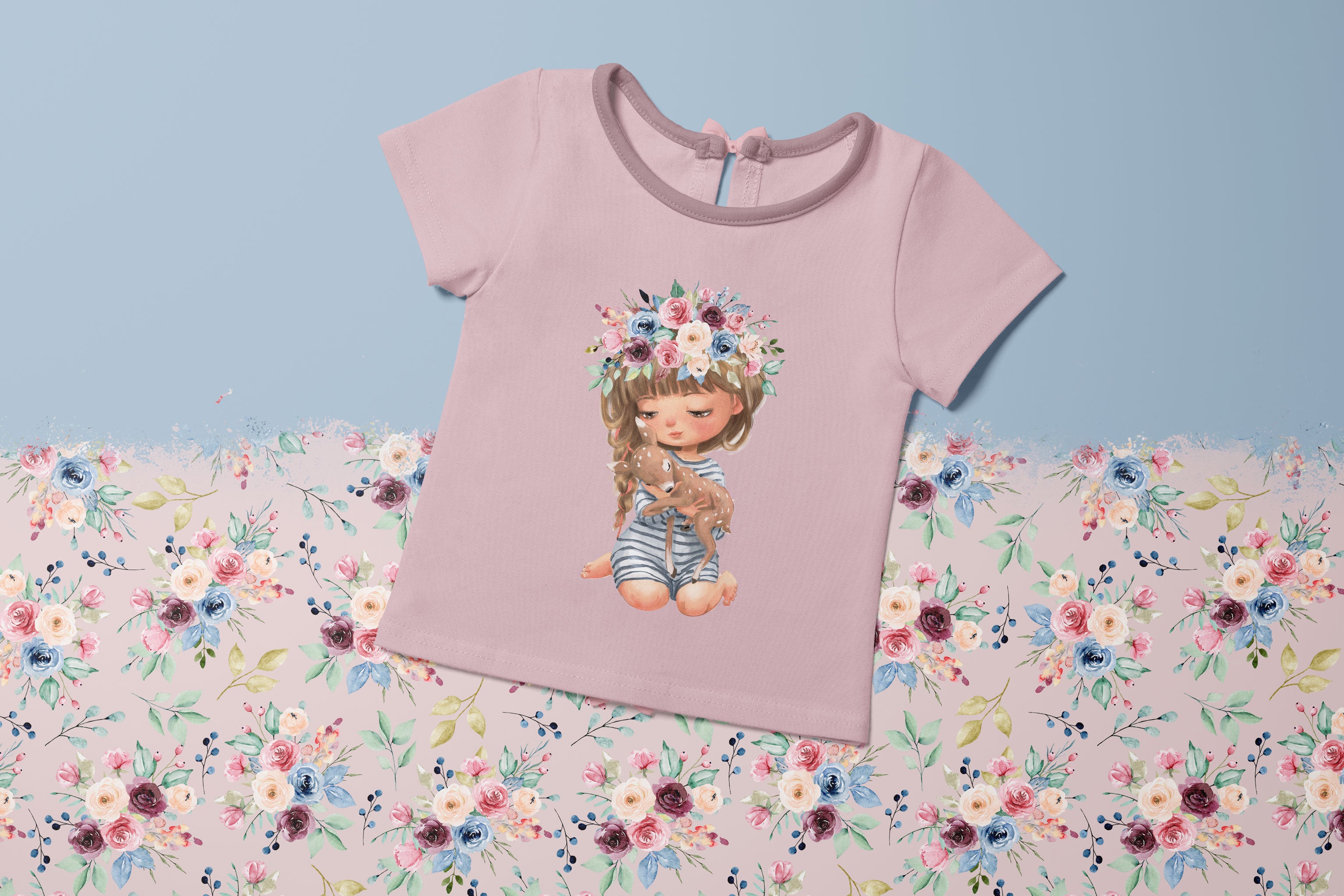 Bügelbild "Fawn Collection" Blossom