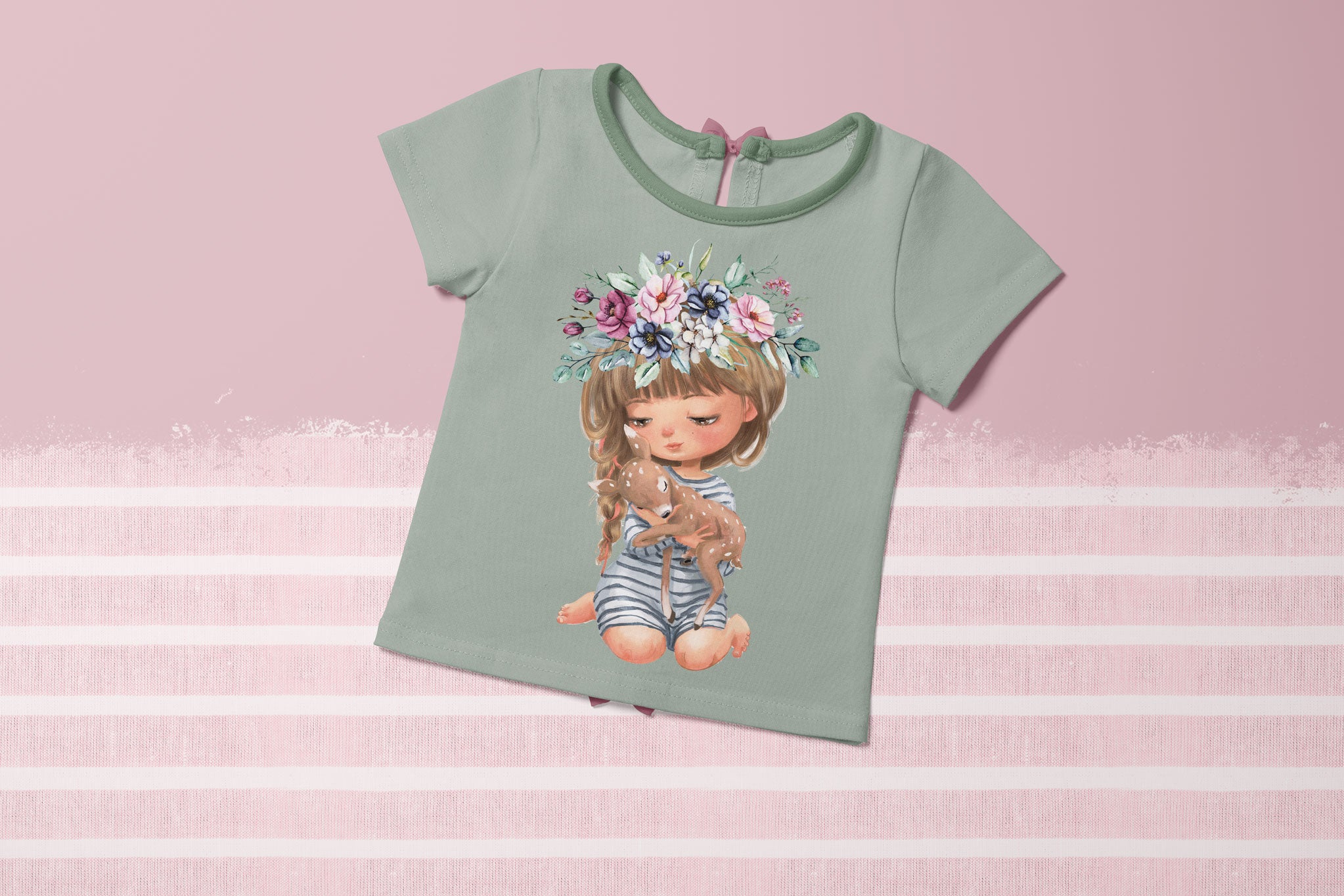 Bügelbild "Fawn Collection" Linen