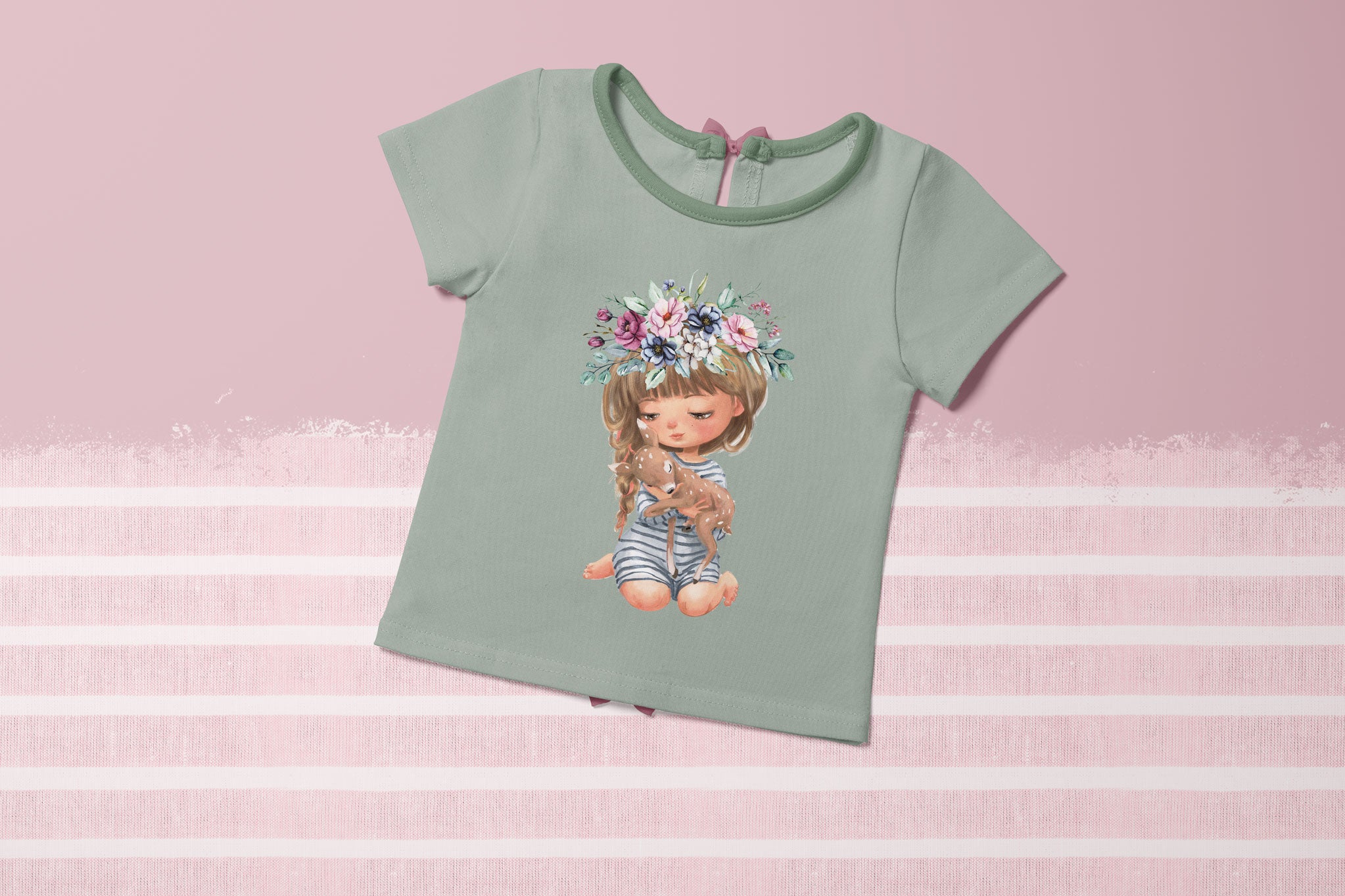 Bügelbild "Fawn Collection" Linen