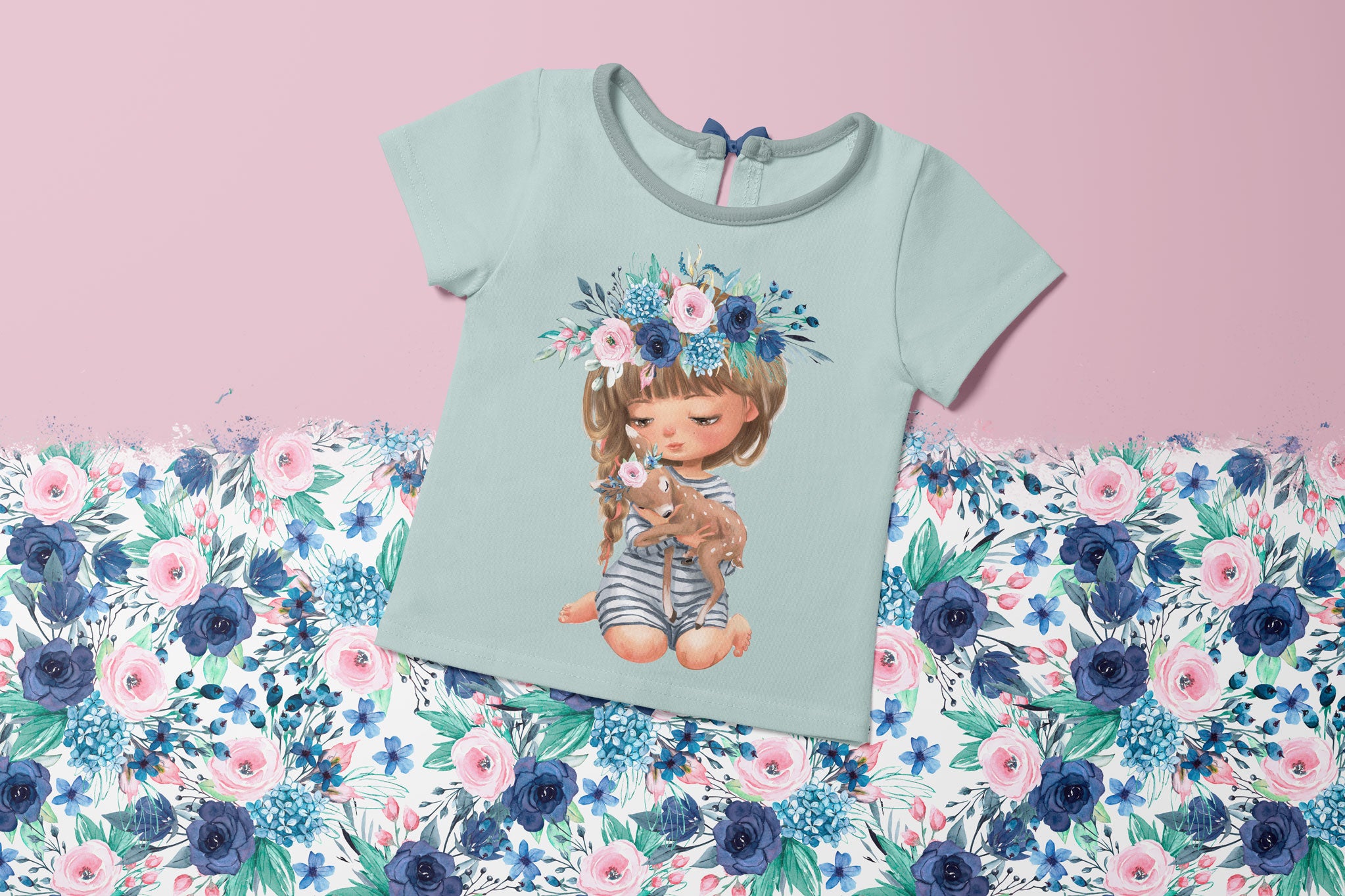 Bügelbild "Fawn Collection" Summer
