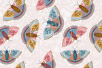 Lade das Bild in den Galerie-Viewer, BIO French Terry &quot;Folky Moths&quot; blush 0,5 m
