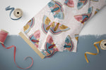 Lade das Bild in den Galerie-Viewer, BIO French Terry &quot;Folky Moths&quot; blush 0,5 m
