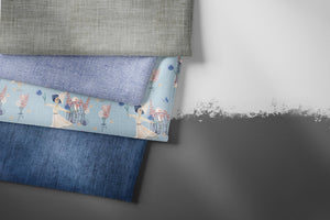 Premium BIO French Terry "Jeansoptik" true denim 0,5 m