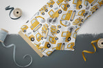 Lade das Bild in den Galerie-Viewer, BIO French Terry &quot;Dig Mix Roll&quot; white 0,5 m

