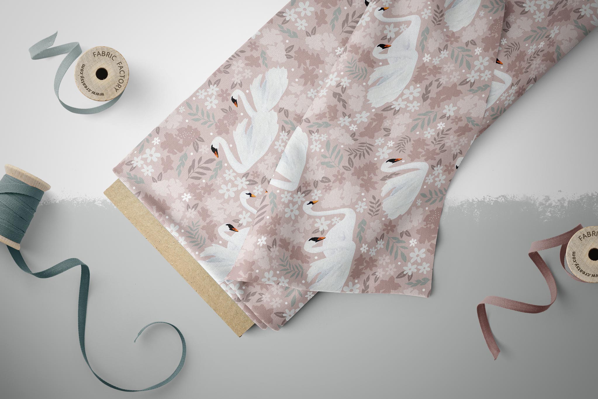 Lycra "Lake de Fleur" quartz 0,5 m