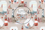 Lade das Bild in den Galerie-Viewer, Lycra &quot;Marine Dreams&quot; COLLECTION 0,5m Lager
