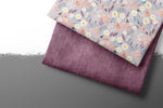 Lade das Bild in den Galerie-Viewer, Premium BIO French Terry &quot;Jeansoptik&quot; berry 0,5 m Lager

