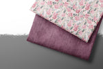 Lade das Bild in den Galerie-Viewer, Premium BIO French Terry &quot;Jeansoptik&quot; berry 0,5 m Lager
