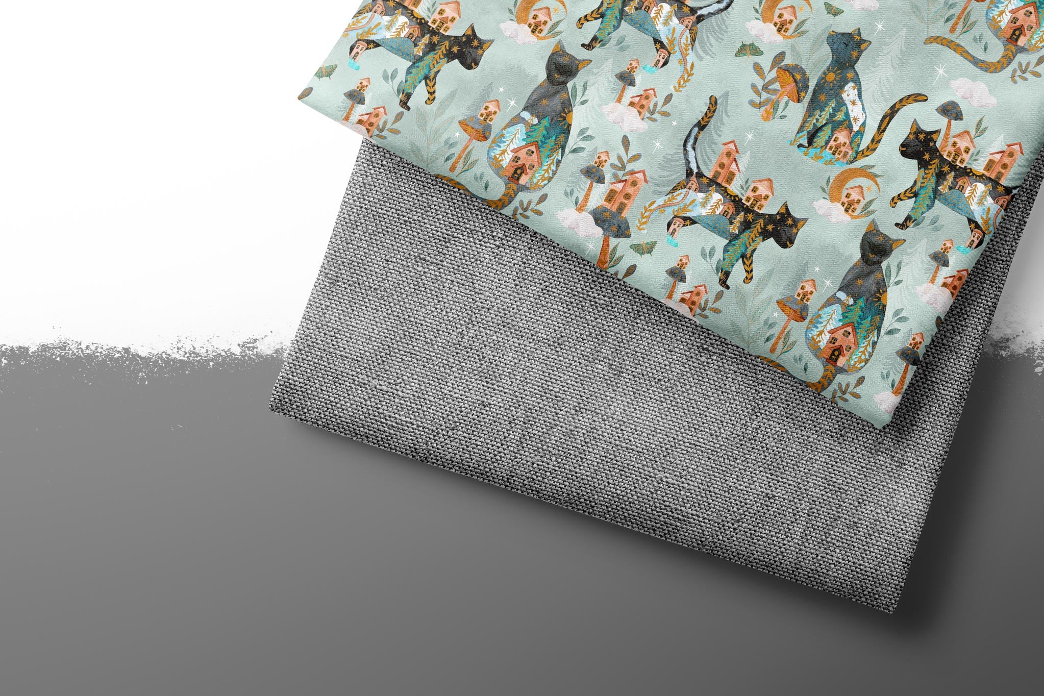 Premium BIO French Terry "Beautiful Burlap" Schiefer 0,5 m