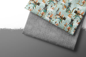 Premium BIO French Terry "Beautiful Burlap" Schiefer 0,5 m