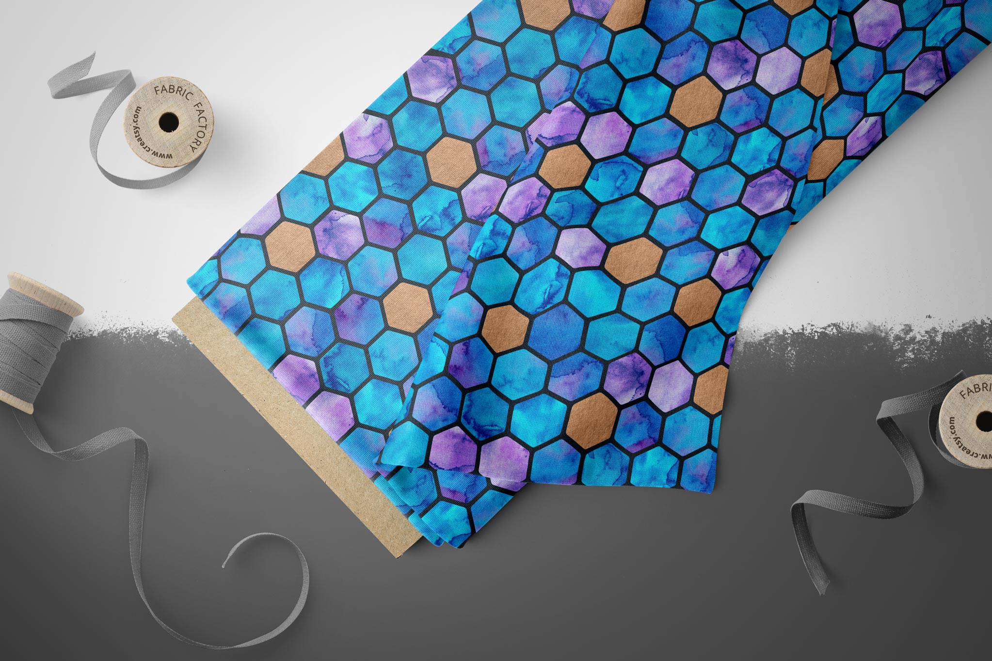 Lycra "Watercolor Honeycombs" COLLECTION