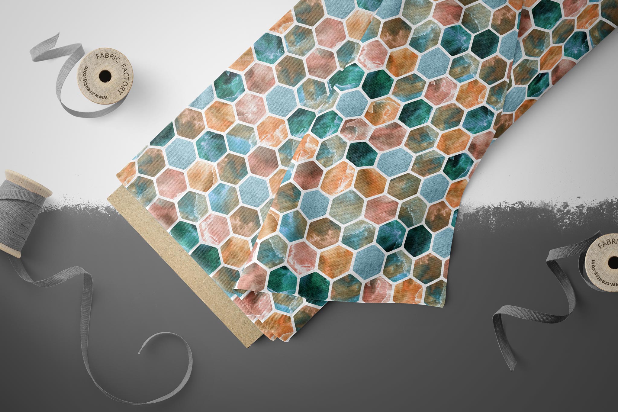Lycra "Watercolor Honeycombs" COLLECTION