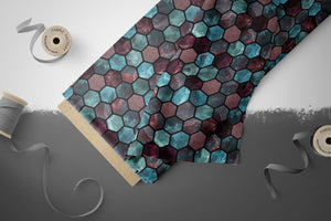 Lycra "Watercolor Honeycombs" COLLECTION
