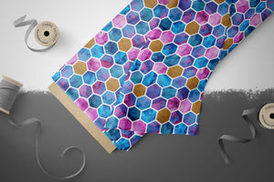 Lycra "Watercolor Honeycombs" COLLECTION