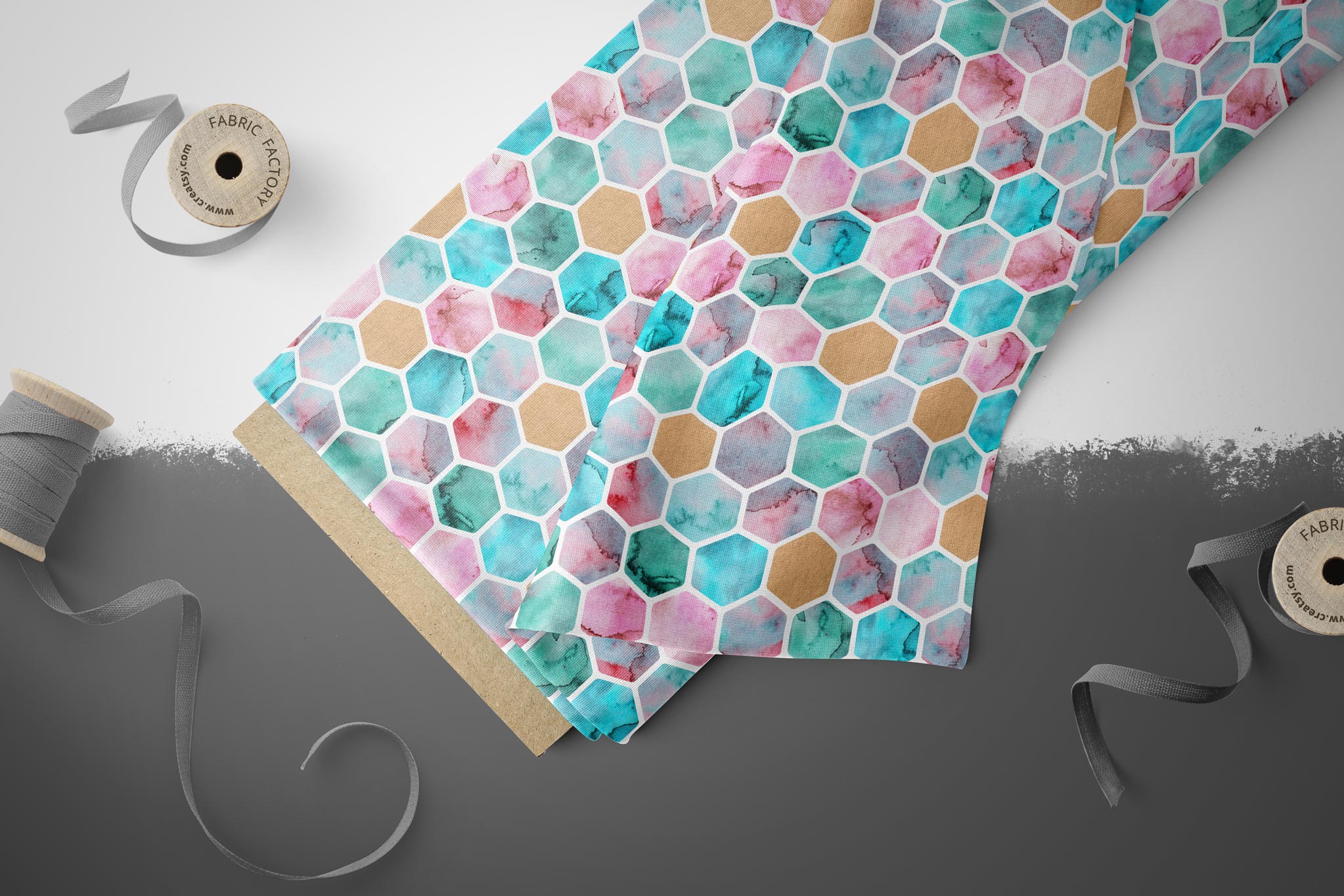 Lycra "Watercolor Honeycombs" COLLECTION