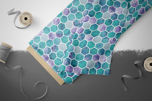 Lycra "Watercolor Honeycombs" COLLECTION