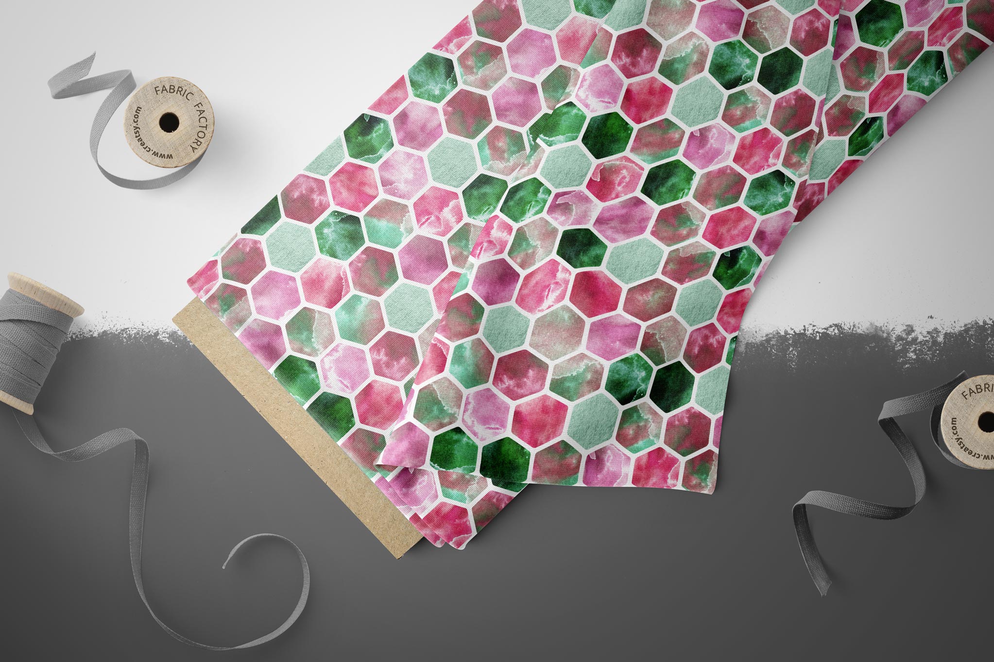 Lycra "Watercolor Honeycombs" COLLECTION