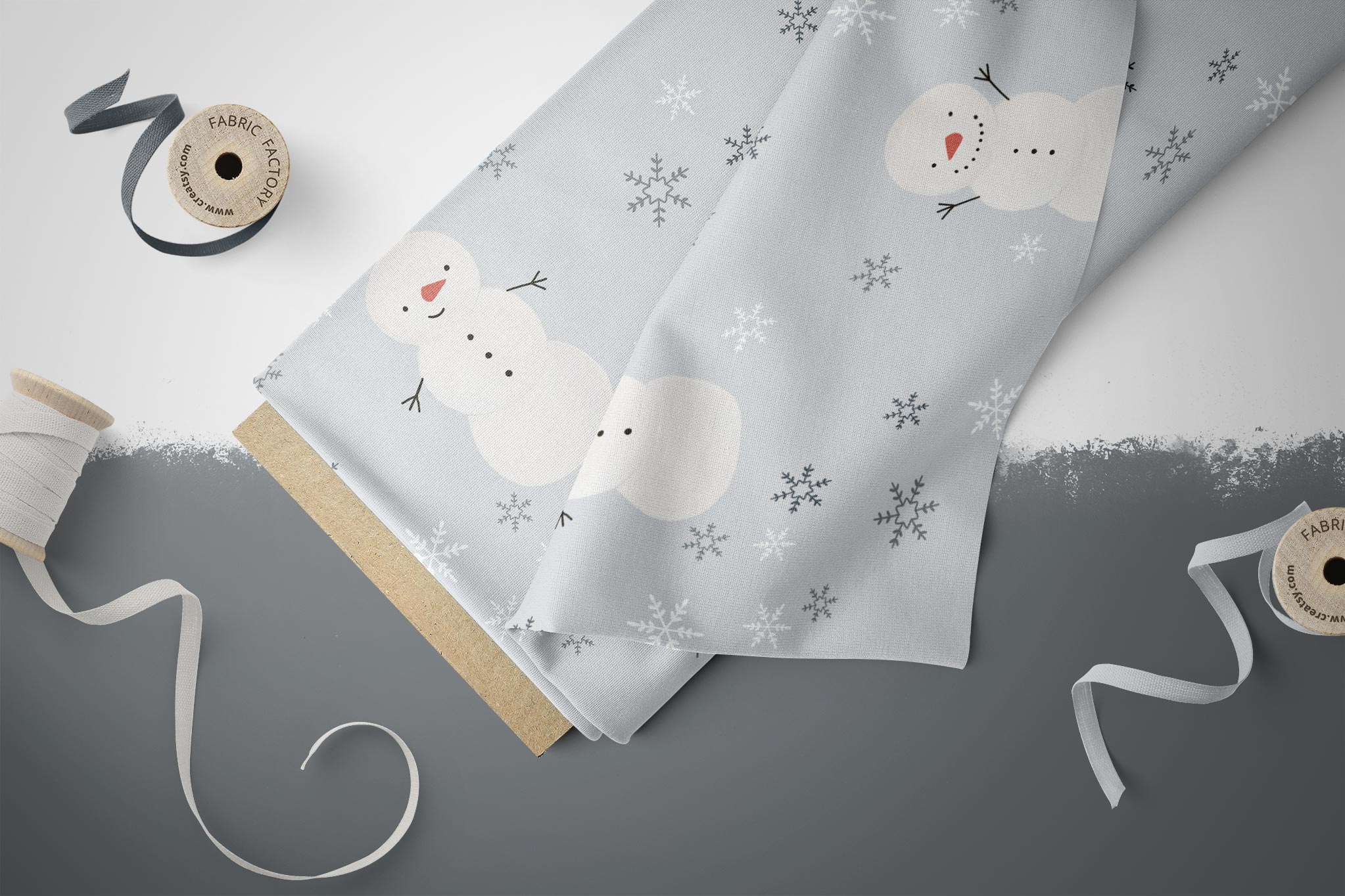 Premium Wintersweat "Let it snow" ice 0,5 m ABVERKAUF