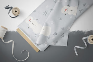 Premium Wintersweat "Let it snow" ice 0,5 m ABVERKAUF