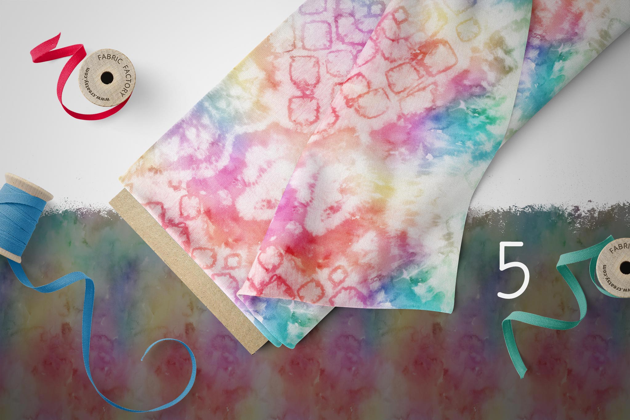 Lycra "Tie Dye" watercolor COLLECTION