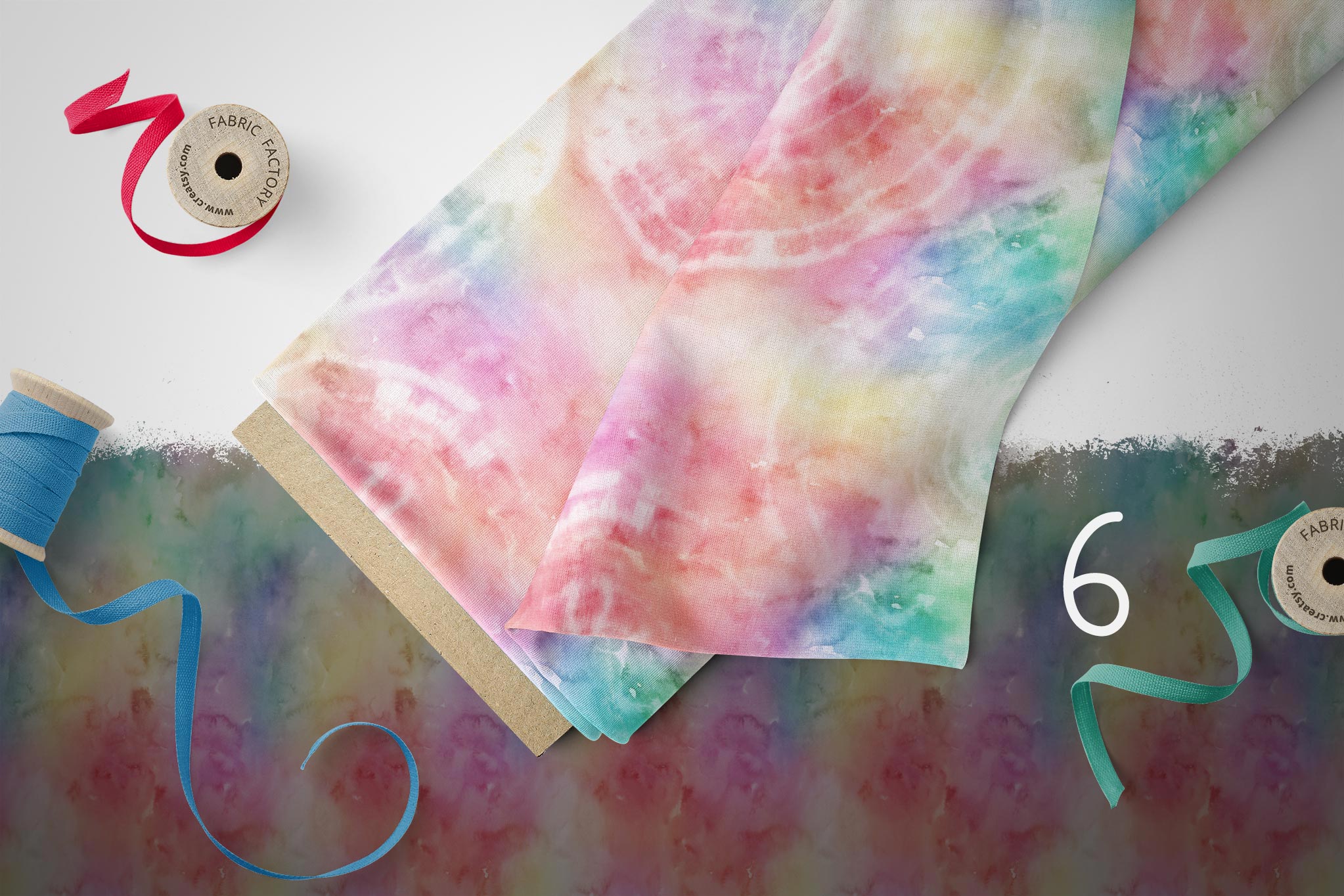 Lycra "Tie Dye" watercolor COLLECTION