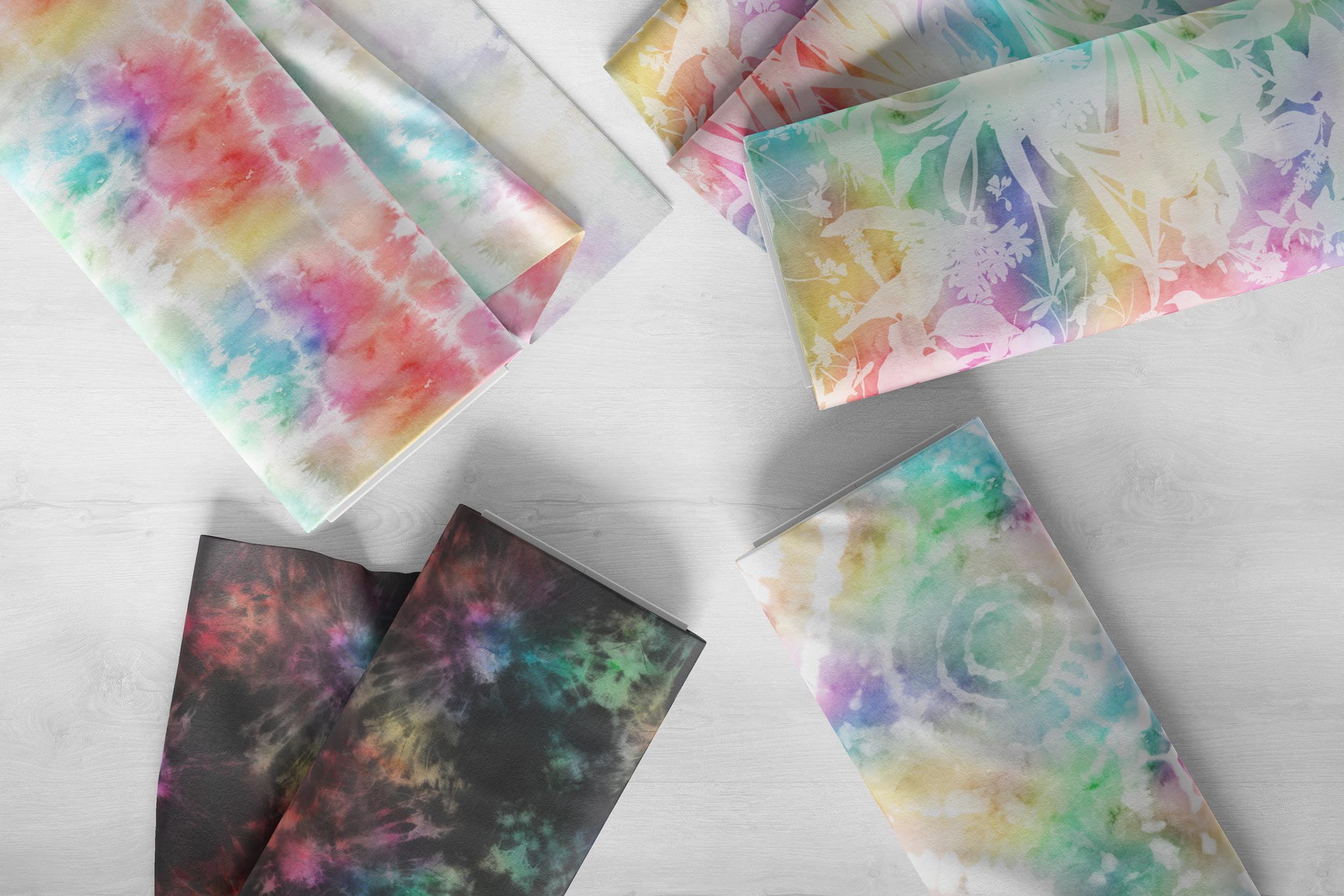 Lycra "Tie Dye" watercolor COLLECTION