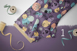 Lade das Bild in den Galerie-Viewer, Lycra &quot;Flower Meadows&quot; purple COLLECTION
