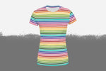 Lade das Bild in den Galerie-Viewer, Shirt Damen &quot;Salted Rainbow Stripes&quot; light
