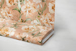 Lade das Bild in den Galerie-Viewer, Premium BIO Jersey &quot;Garden Flowers&quot; 01 peach 0,5 m
