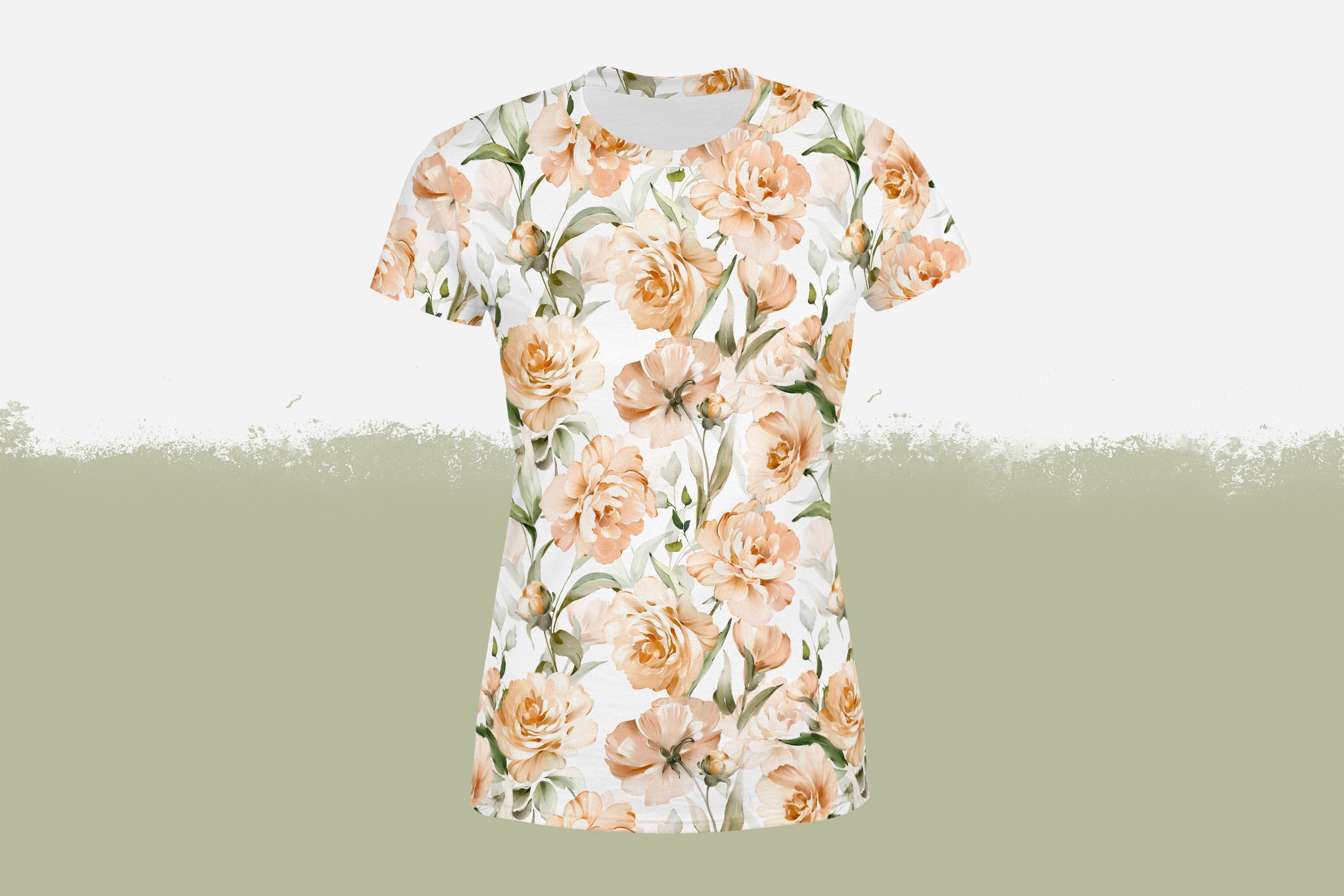 Shirt Damen "Garden Flowers 1" white