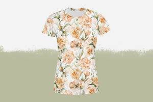 Shirt Damen "Garden Flowers 1" white
