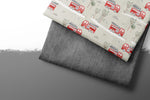 Lade das Bild in den Galerie-Viewer, Premium BIO French Terry "Firetruck" tofu 0,5 m
