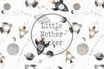 Lade das Bild in den Galerie-Viewer, BIO Jersey &quot;To the moon&quot; white 0,5 m
